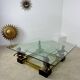 Old brass and gilded bronze table horses design from the 70s vintage Horses