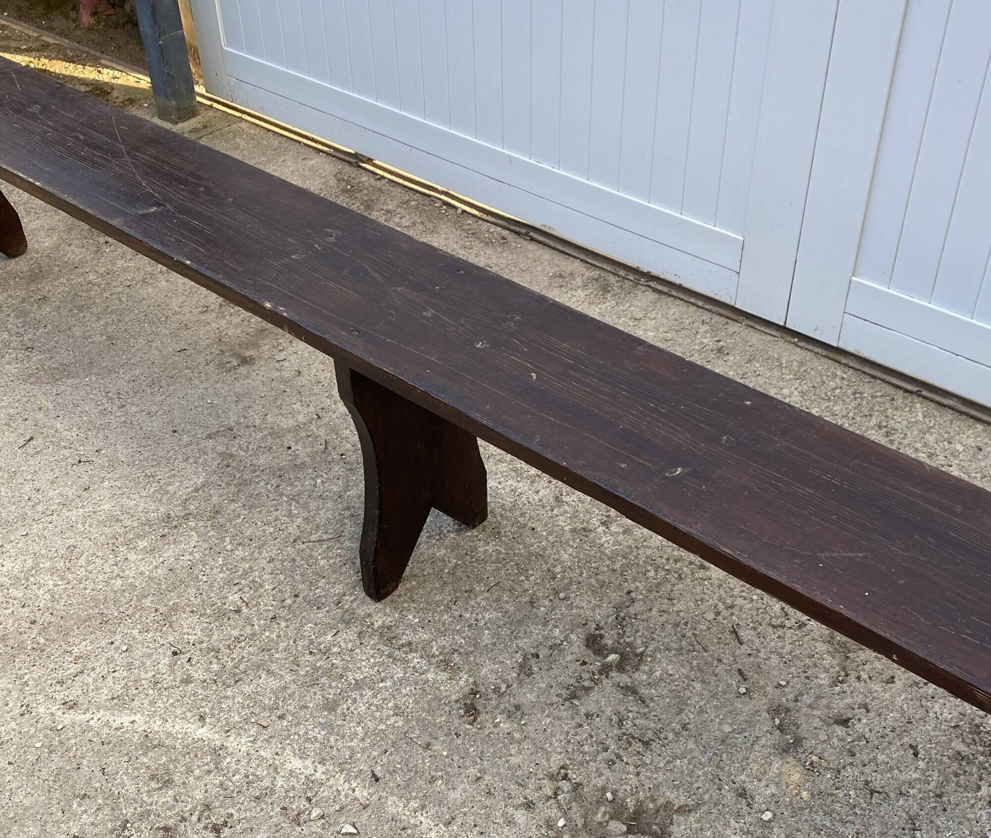 300cm solid wood farm bench for rustic farmhouse table 1950