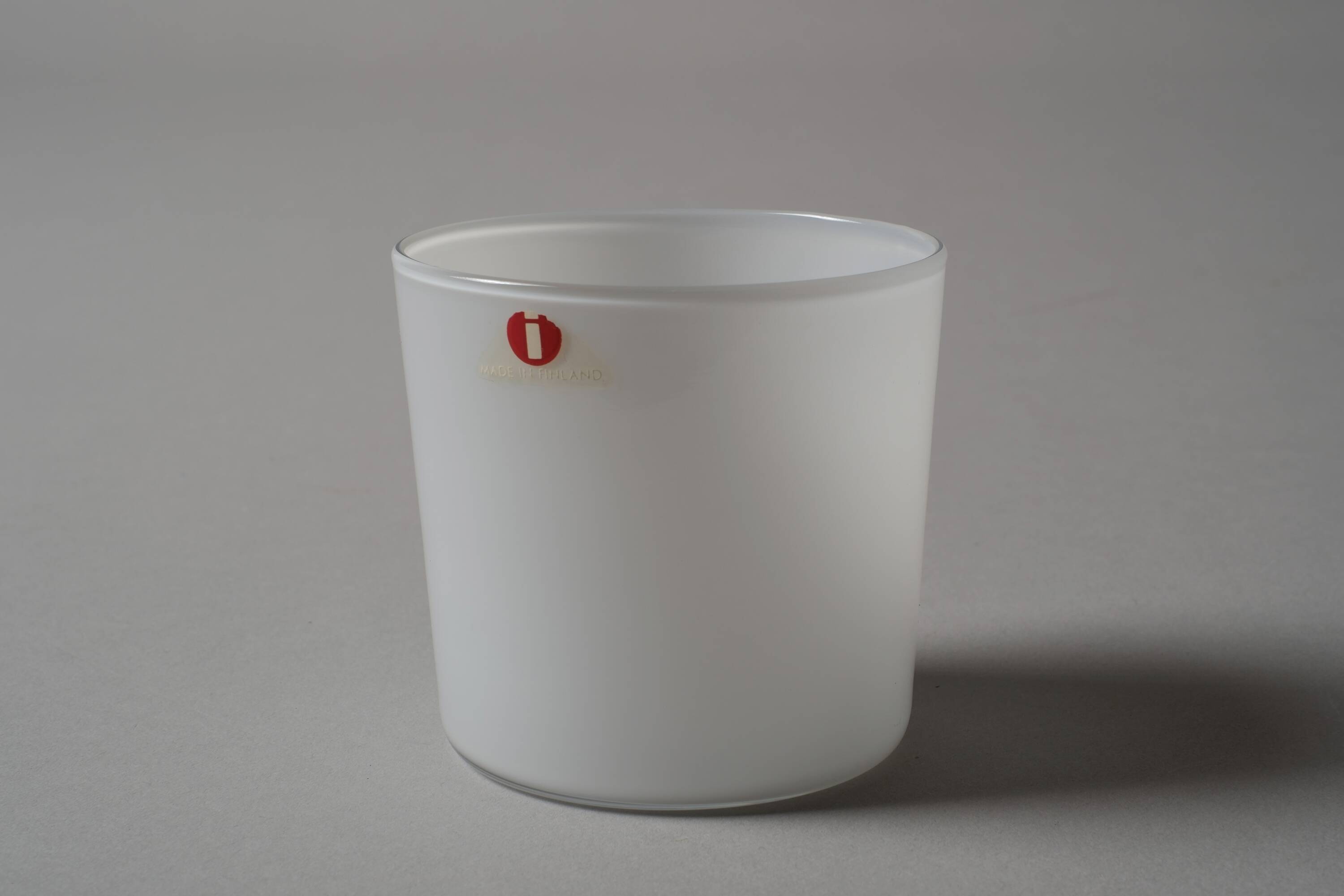 Iittala I-Lasi verre opalin blanc, Timo Sarpaneva, Finlande, années 1960