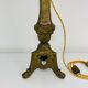 Lamp foot Bronze gilded brass old spat candle church 19th candelabra