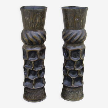 Vases de tranché ww1 "forme brutaliste"