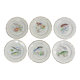 Set of 6 plates sea pattern Digoin Sarreguemines.