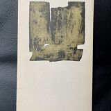 Lithograph Pierre Soulages, etching VIII 1957