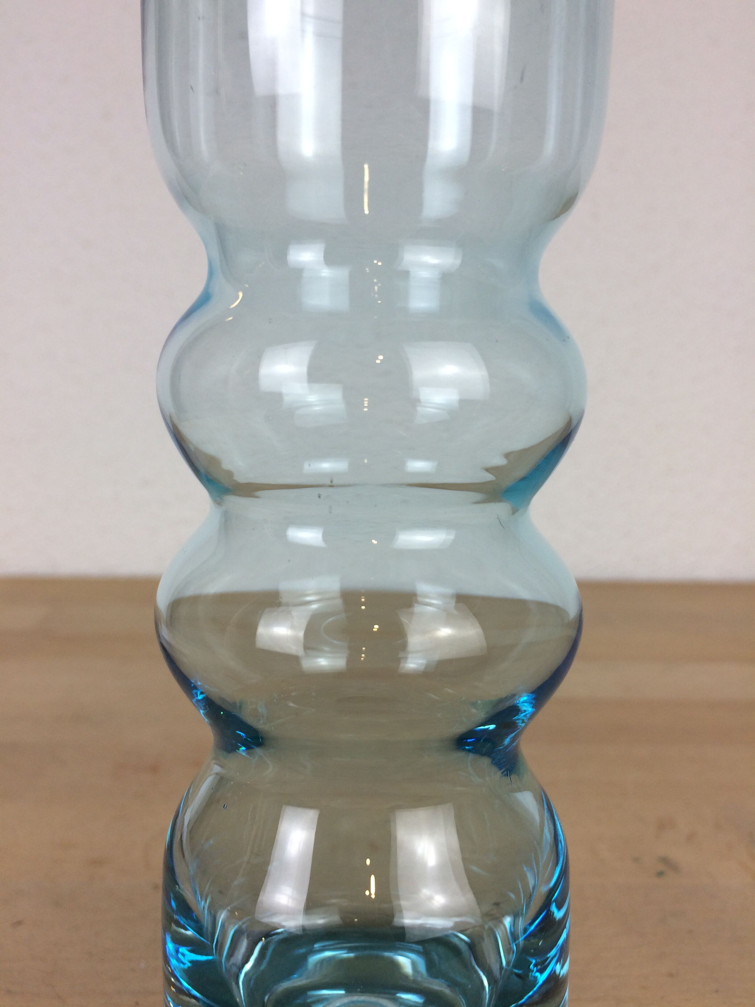 Scandinavian roll vase, Riihimaki glass Tamara Aladdin