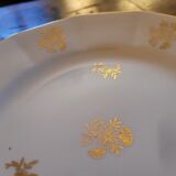 6 assiettes à dessert Sarreguemines Fleurs de France. Années 50