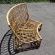 Vintage rattan sofa by Audoux Minet