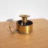 Handmade candle holder on shell casing