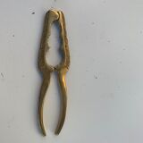 Nutcracker, vintage chiseled golden brass