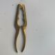 Nutcracker, vintage chiseled golden brass