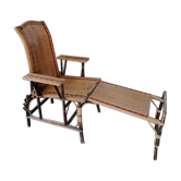 1900's rattan armchair lounge chair