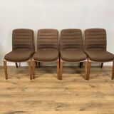 4 chairs model 8019 by Albert Stoll for Gyroflex