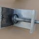 WALDMANN articulated workshop lamp with two industrial clamp arms for architects.