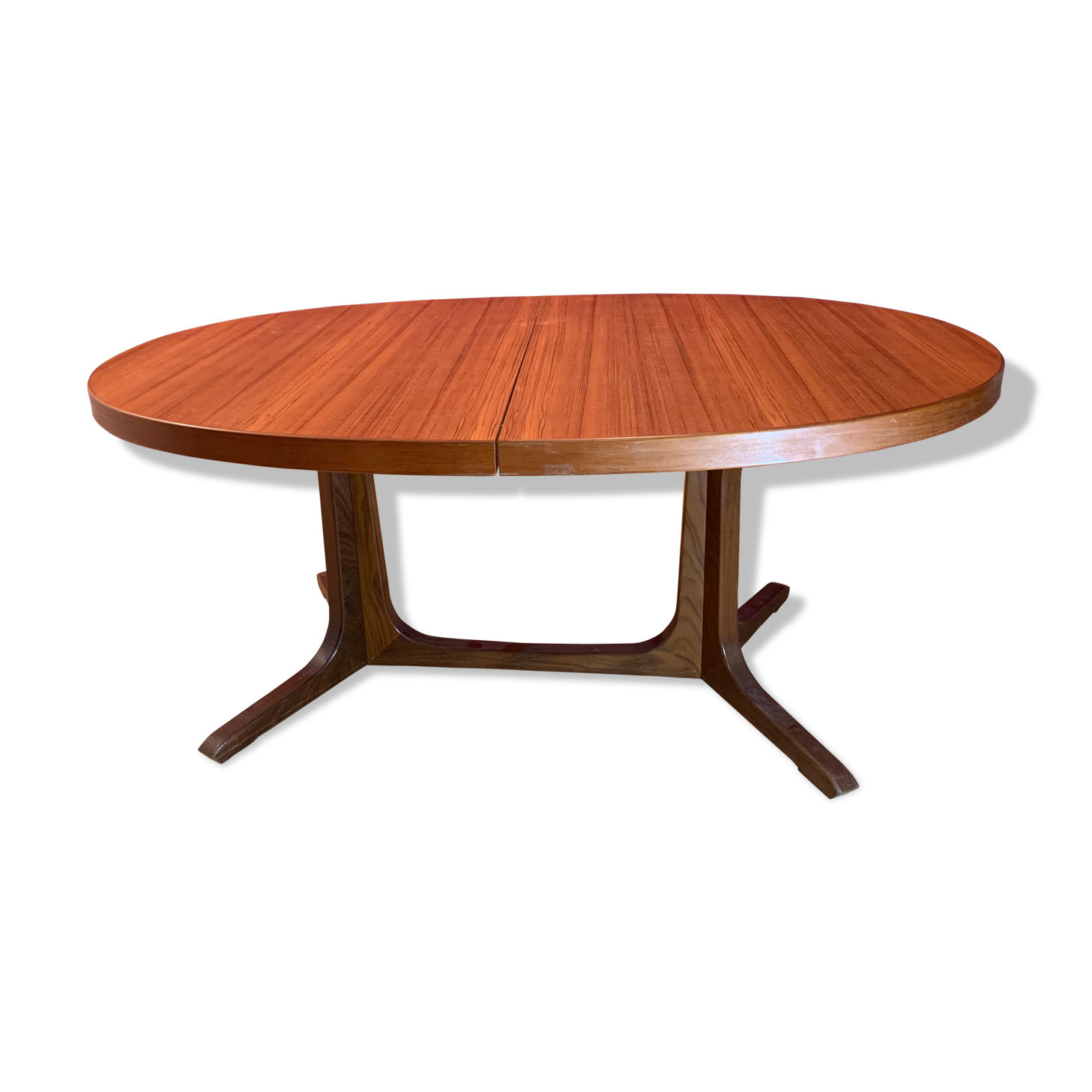 Rosewood dining table has 2 lengths Baumann Scandinavian style M-belfabrik