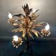 Rare Gilt Metal Sheaf of Wheat Floor Lamp by Hans Kogl, 1970s