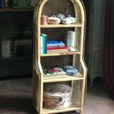Vintage rattan cabinet