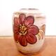 Vase vintage en céramique à fleurs