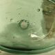 Blueish green Dame-Jeanne carboy, vintage French, Viresa Bandeira