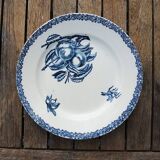 Old Iron Earth Dessert Plate HB Choisy Le Roi