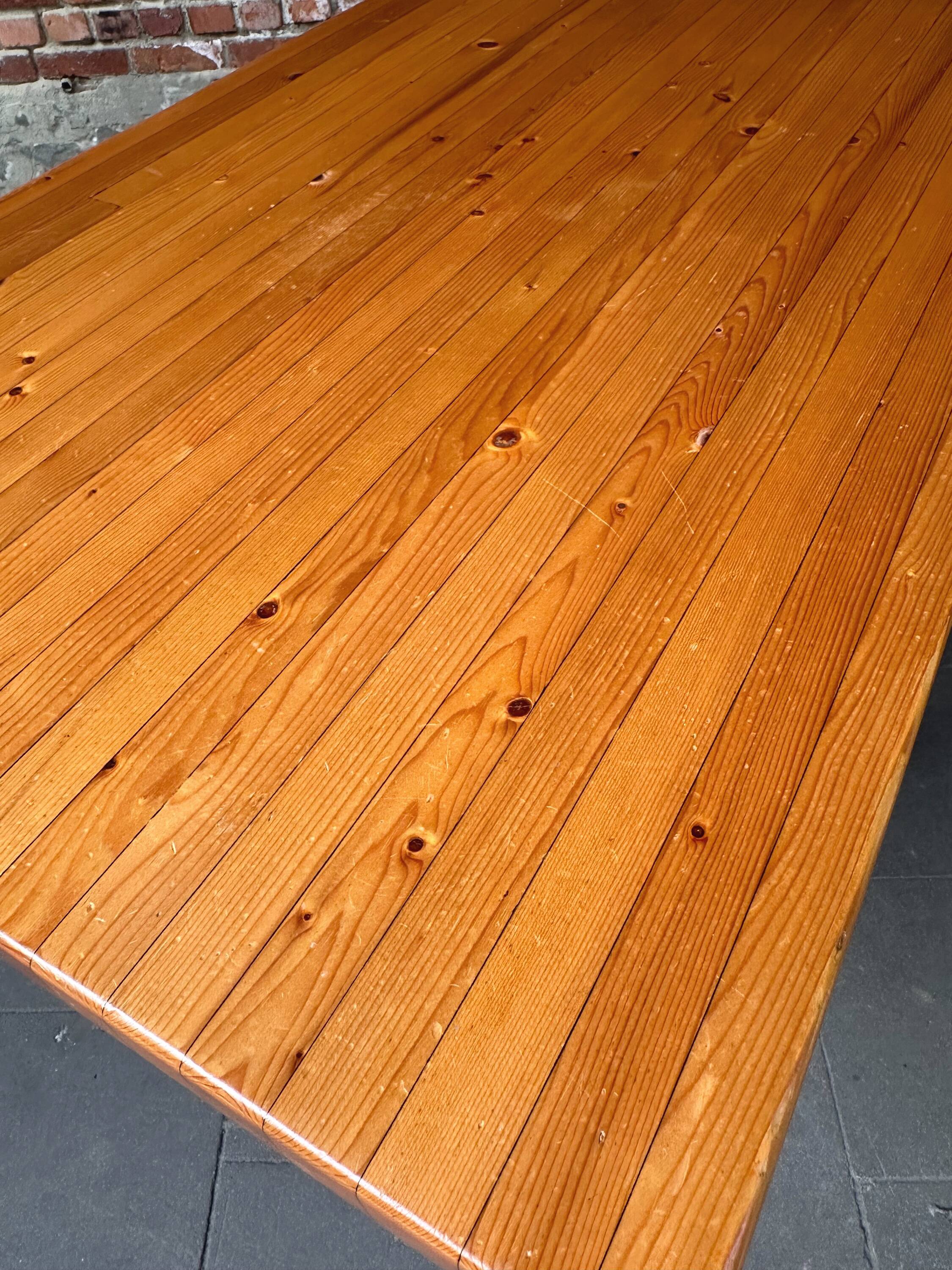 Dining table or desk Les Arcs Charlotte Perriand solid pine France 1960