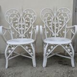 Peacock rattan armchairs