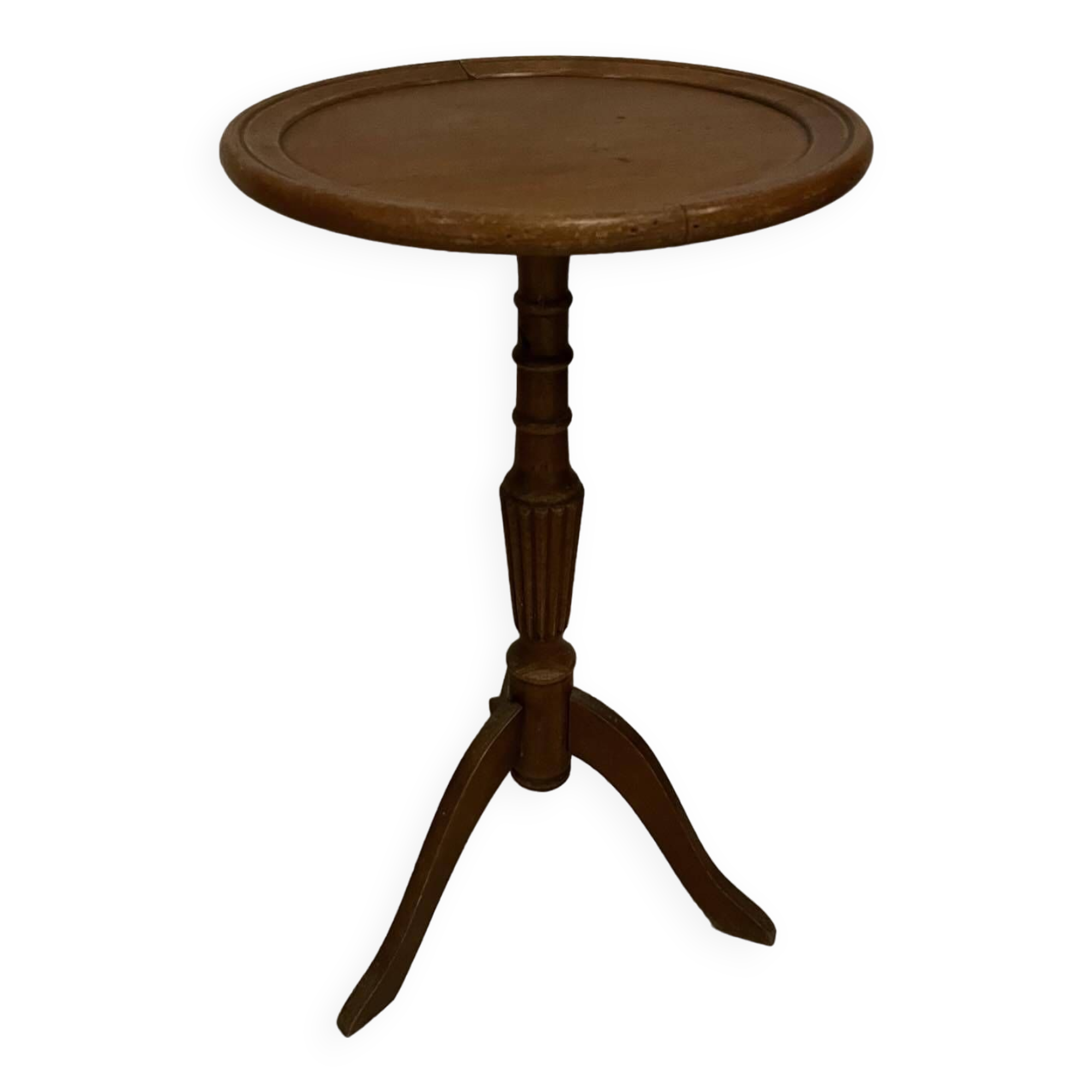 Vintage wooden pedestal table or plant holder 1950