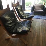 Paire de fauteuils scandinaves années 70/80