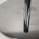 Mid century italian flower table chrome and glass, 1980s