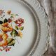12 antique flat plates "Capri"