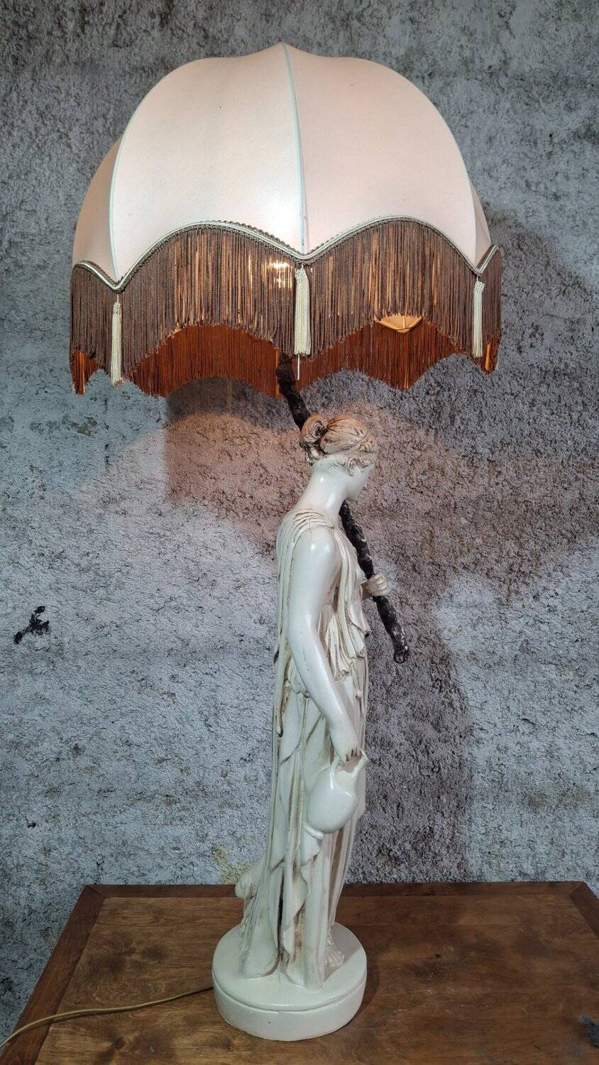 Large lamp 108 cm hebe greek goddess 1960s