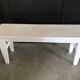 Bench patinated in white