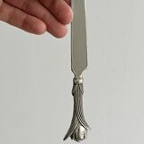 silver-plated cutlery with tulip design