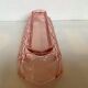 Empty pocket pencil holder pink glass