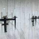 Pair of 1950s wrought iron wall lights
