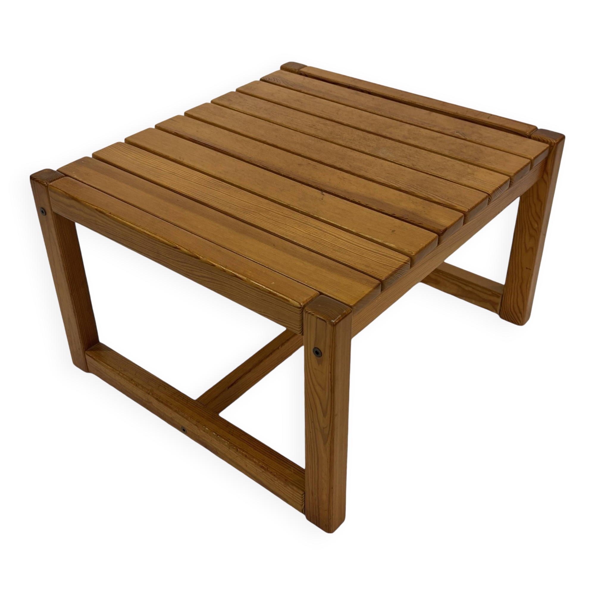 Vintage Wooden Coffee Table Karin Möbring for Ikea 70's Design