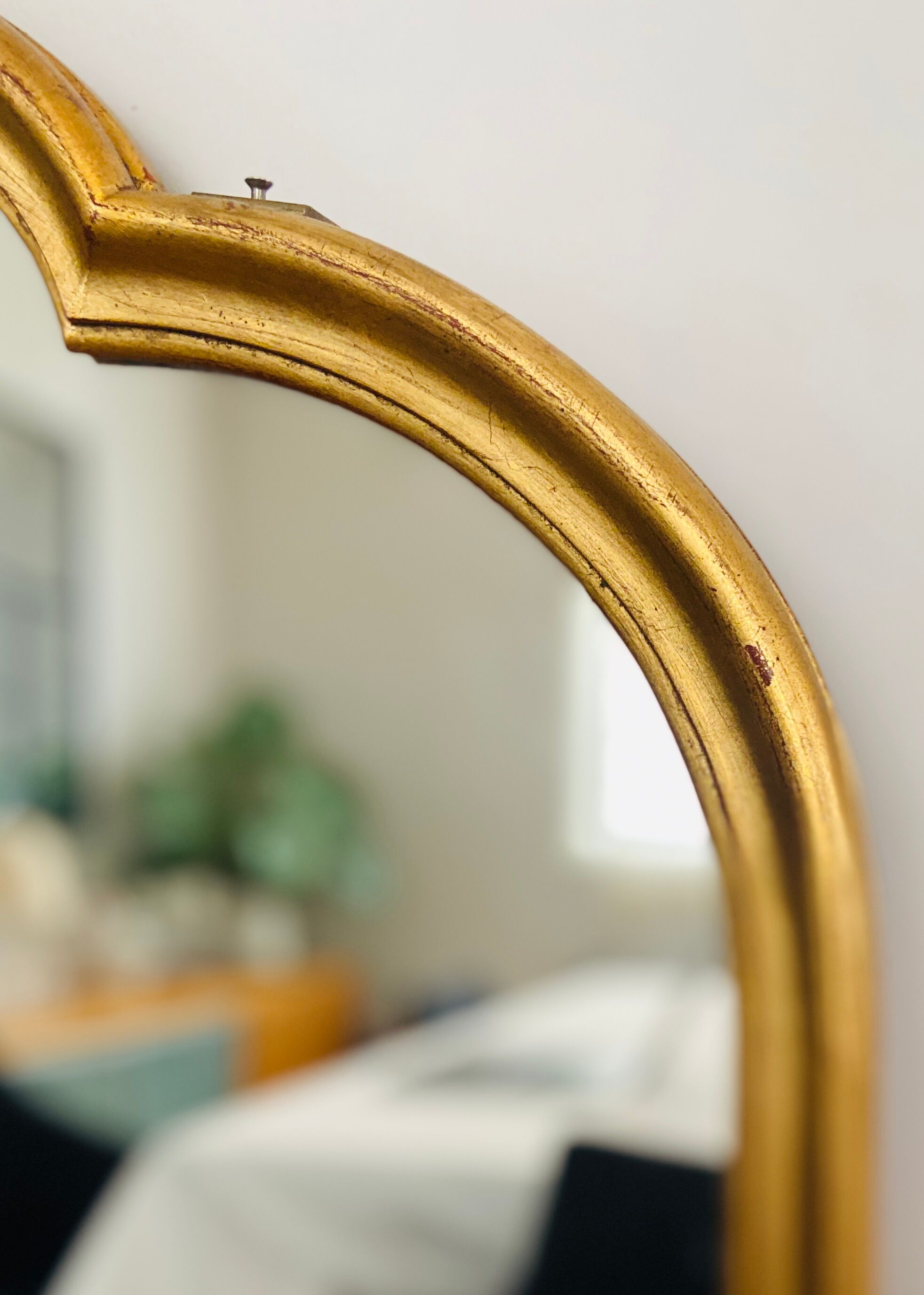 Large gilded old mirror 77x130cm