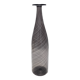 Vase Bouteille en Verre de Murano Noir "Mezza Filigrana" par Dino Martens pour Aureliano Toso