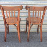 Pair of Baumann bistro chairs