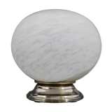 1970s Glass Globe "Venice Hand Made Glass "Table Lamp, Italy