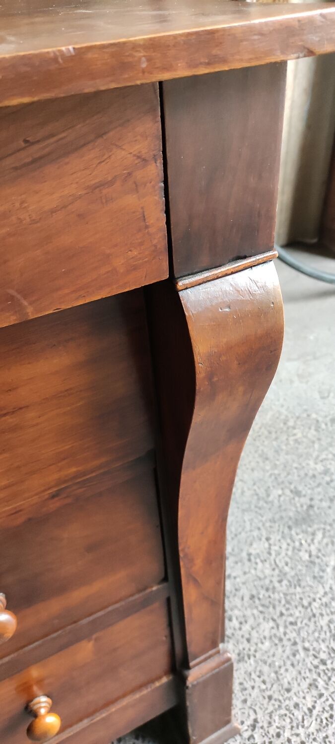 Walnut directoire chest of drawers, lacrosse