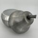 Brushed aluminum pear-shaped ice bucket