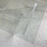 1970s plexiglass coffee table