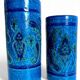 Vases en céramique Rimini Blu d'Aldo Londi, Bitossi, Italie, années 1960.