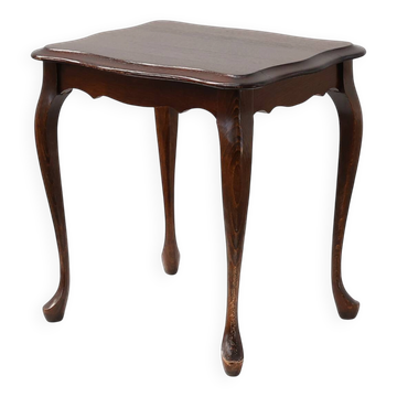 Small Queen Anne style side table with cabriole legs, England, 1900