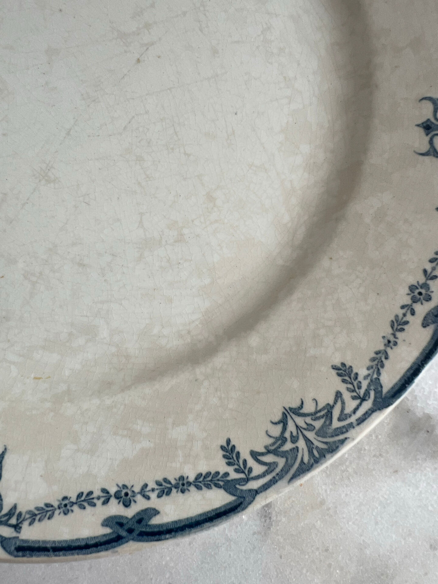 Flat plate Sarreguemines Digoin, Vaucluse Collection