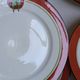 Art Deco dessert plates Henri Delcourt / Boulogne sur Mer / parakeet