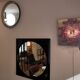 Italian design mirror XL vintage 80s