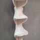Solid wood corner shelf