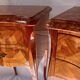 Pair of French Rosewood Nightstands, Marble Top Nighstands, Marquetry Bedsi