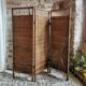 Vintage rattan and wicker room divider