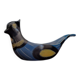 Zweeds design kom in vorm van vogel, Kurt Nilsson voor Jie Gantoft keramiek